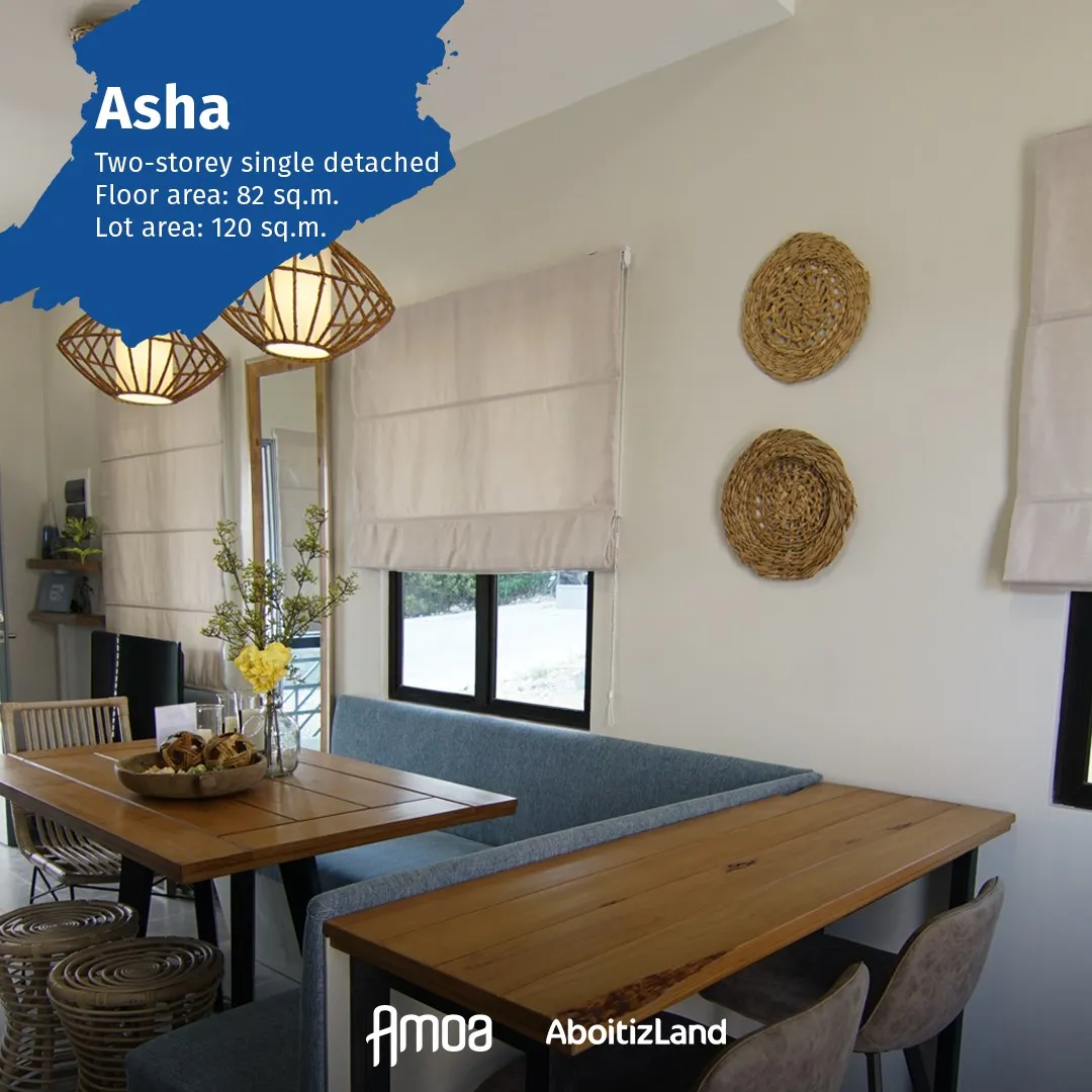 Asha model-home dining area reference from the supplied Asha media folder