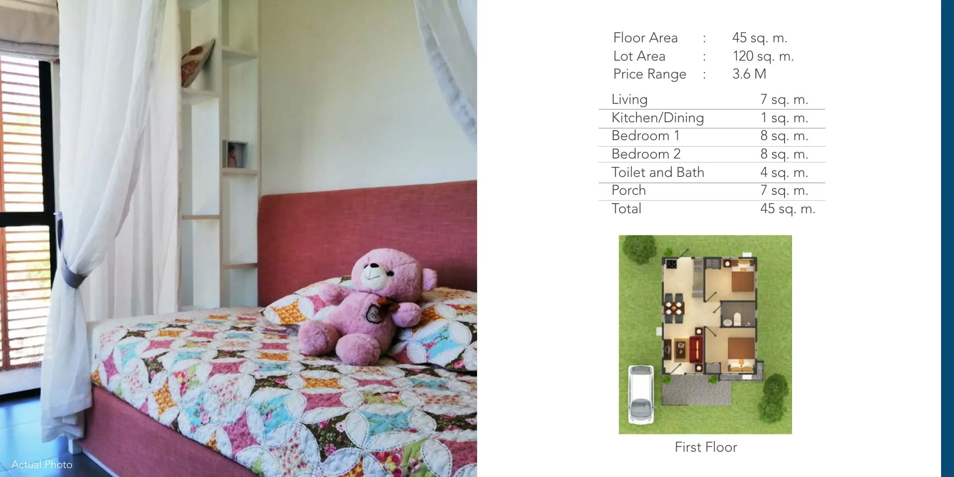 Aruna floor plan reference from the supplied Amoa brochure